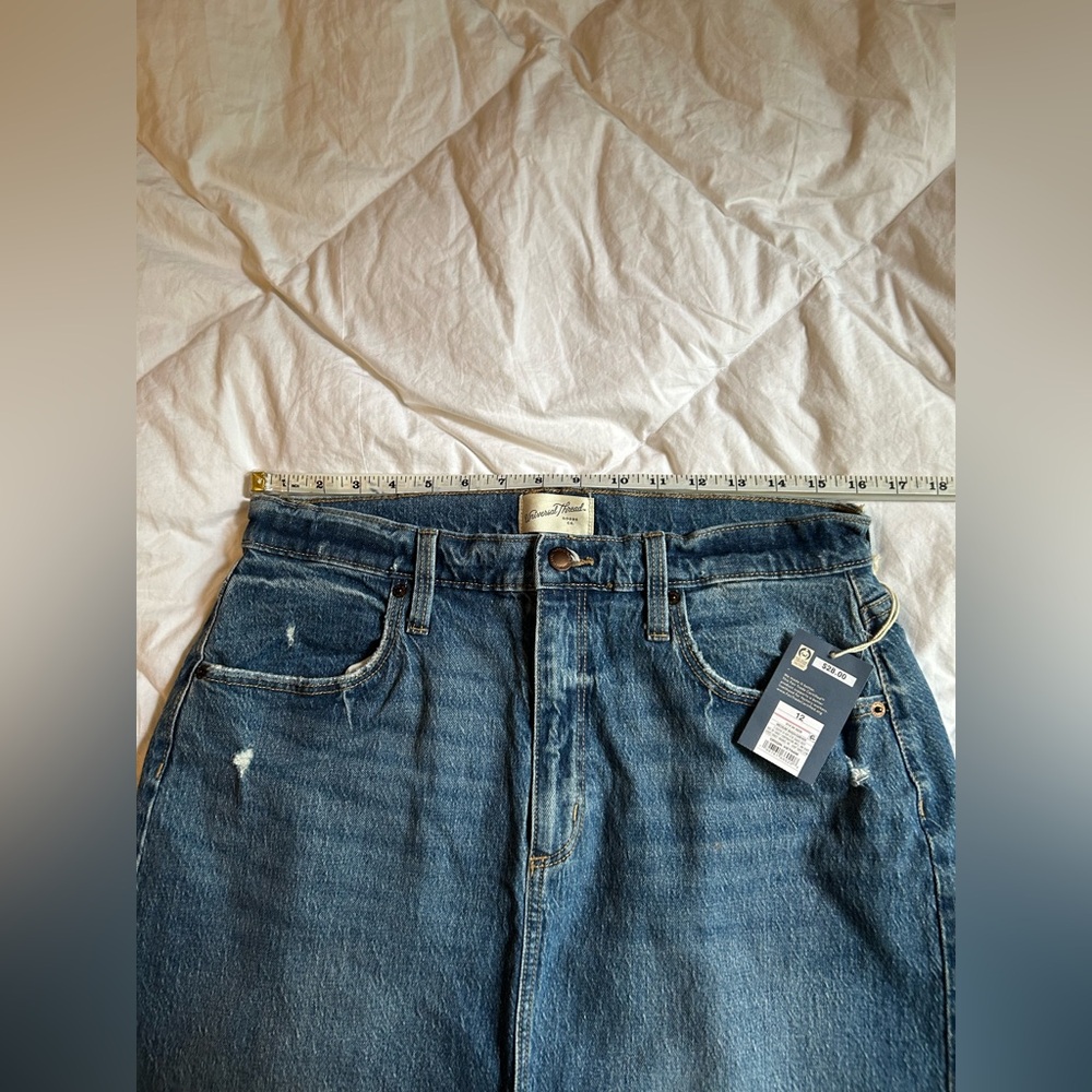 Universal Thread Blue Denim Skirt Medium Wash Casual - Picture 2 of 7